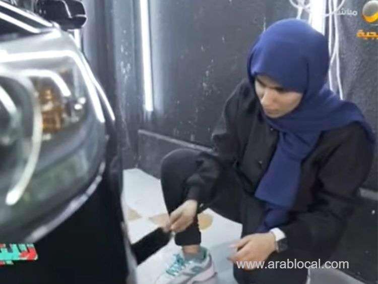 first-saudi-woman-car-polisher-tainter_kuwait