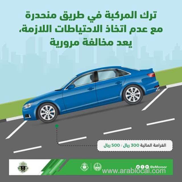 -saudi-muroor-warns-against-parking-wrong-on-slopes-and-mentions-its-penalty-saudi