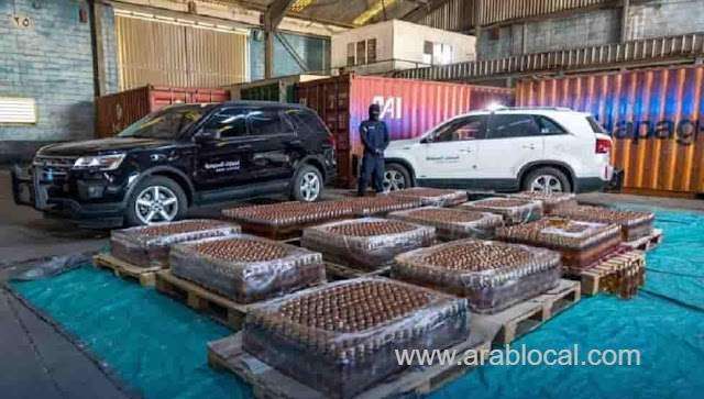 video--saudi-arabias-custom-authority-seizes-3612-alcohol-bottles-hidden-in-pipes-at-jeddah-islamic-port-saudi