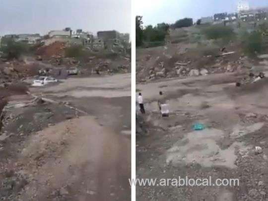 reckless-driver-crosses-flooded-road-killing-4-yemenis-saudi