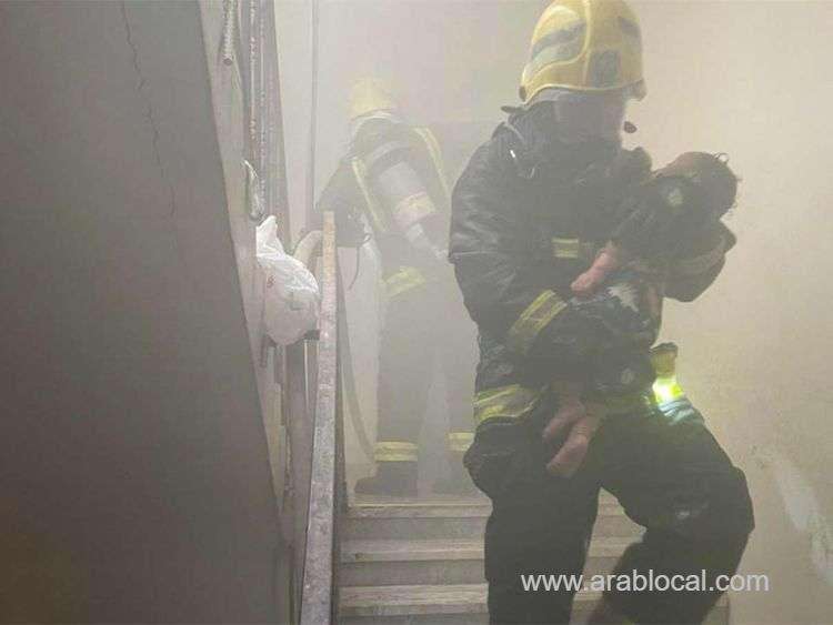 house-fire-kills-three-members-of-one-family-saudi