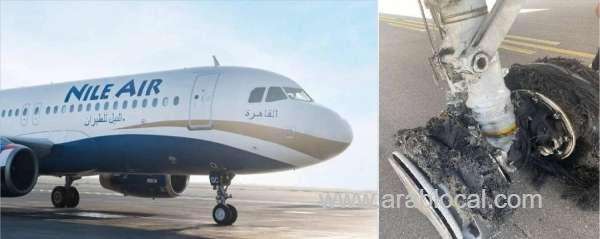 nile-air-plane-wheel-system-catches-fire-during-takeoff-at-dammam-airport-194-evacuated-safely-saudi