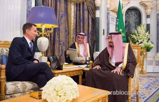 king-salman-meets-british-foreign-minister-jeremy-hunt-saudi