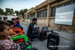 mobile-cinema-brings-movie-magic-to-syria-kurd-children_UAE