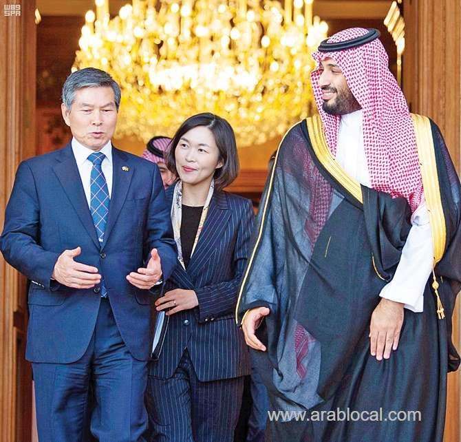 saudi-crown-prince-received-south-korea’s-defense-minister-saudi