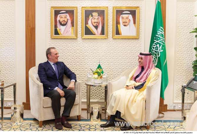 italian-ambassador-calls-on-saudi-fm-as-tour-of-duty-ends-saudi