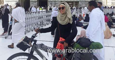 tunisia-women-sara-haba-reached-makkah-on-a-bicycle-saudi
