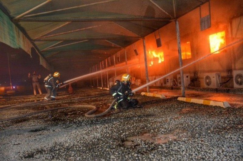 Fire Accident at Jeddah Railway Station