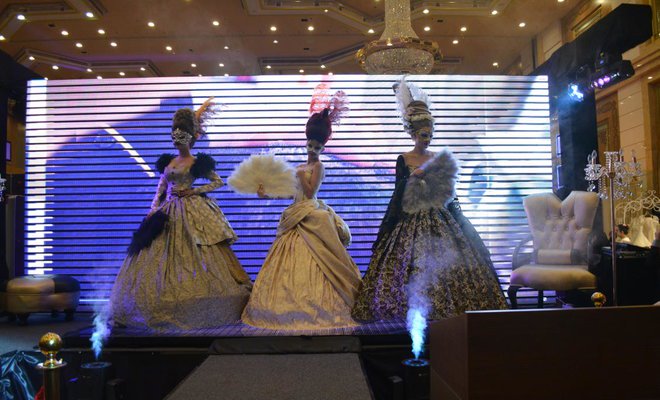 latest bridal designs are showcased at the 19th Saudi International Wedding Expo