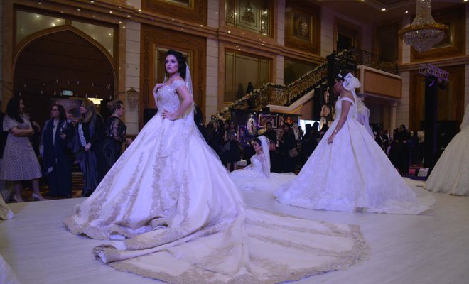 latest bridal designs are showcased at the 19th Saudi International Wedding Expo