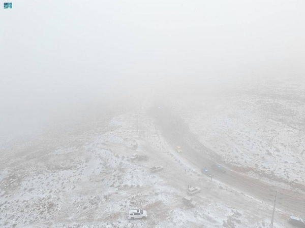 Saudi Arabia's Northern Mountains Are Covered In Snow