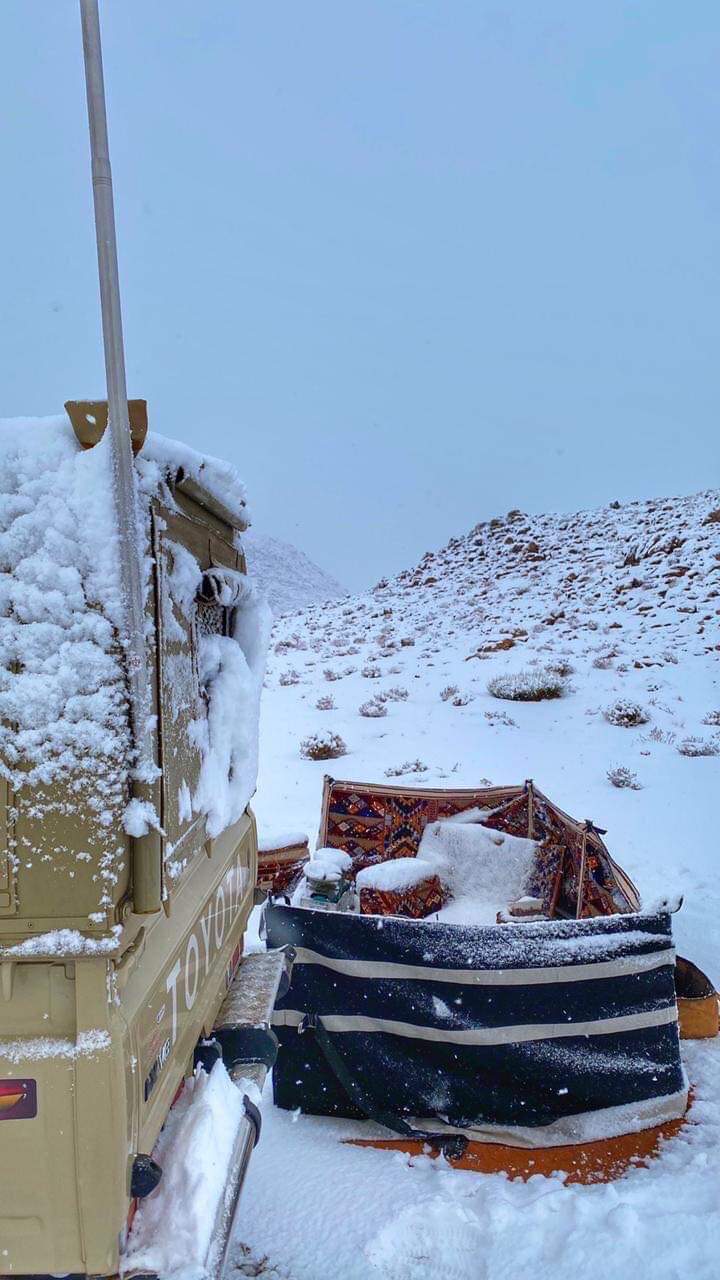 Snowing In Some Parts Of Saudi Arabia