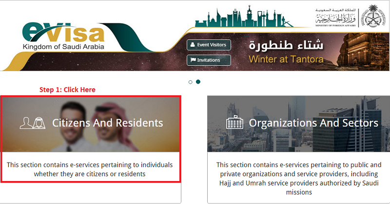 Steps to Apply Visit Visa for your family in Saudi Arabia