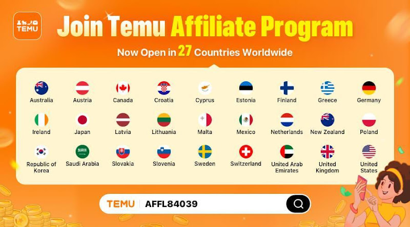 TEMU Affiliate Program Updates : Earn up to 400,000 SAR per month
